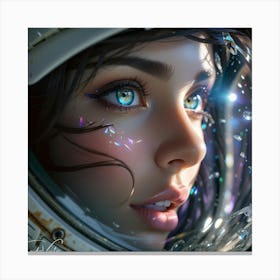 Space Girl 1 Canvas Print