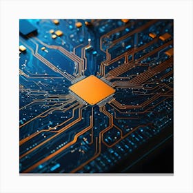 Circuit Board 50 Canvas Print