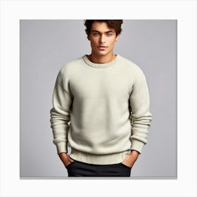 Man In A Sweater Canvas Print