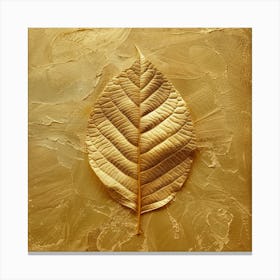 Golden Leaf Canvas Print