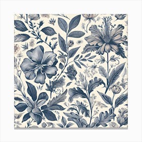 Floral Wallpaper Canvas Print