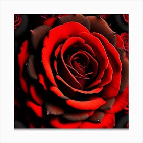 Red Roses 1 Canvas Print