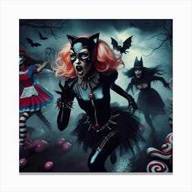 Halloween Witches Canvas Print