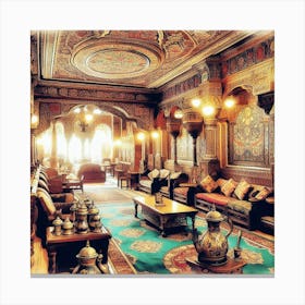 Ornate Living Room Canvas Print