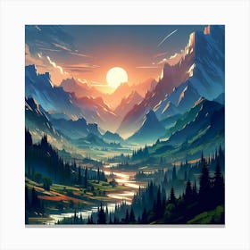 A Fantastical Land 15 Canvas Print