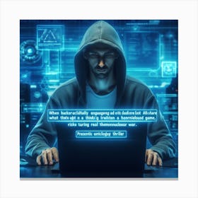 Cyber Thief Canvas Print