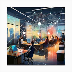 Modern Office Concept Canvas Print