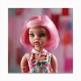 Pink Barbie Doll Canvas Print