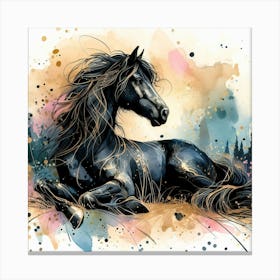 Creative Horse Beauty Illustration Nr 275 Canvas Print