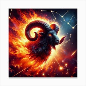 Zodiac Goat 8 Canvas Print