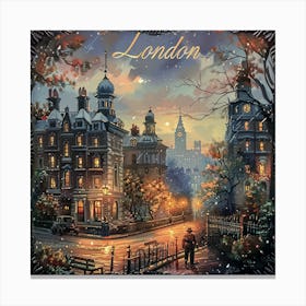 London At Night 4 Canvas Print