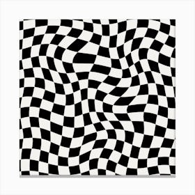 Checkered Square Canvas Print