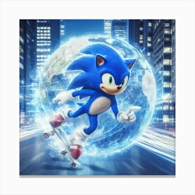 Sonic The Hedgehog 45 Canvas Print