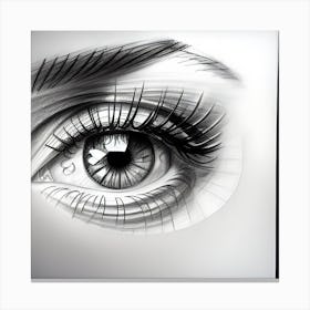 Eye Drawing 1 Canvas Print