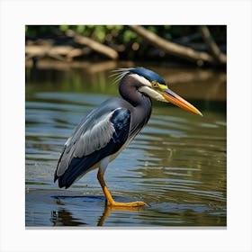 Default Louisiana Heron Art 1 Canvas Print