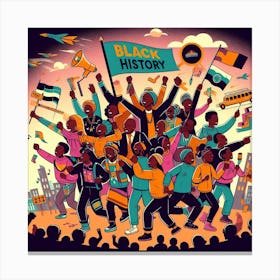 Black History Month People Canvas Print