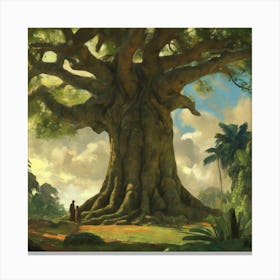 The Large Tree, Paul Gauguin 7 Canvas Print