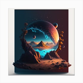 Landscape Universe Flayer 2 Canvas Print