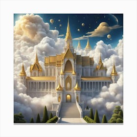 Castle In The Clouds 16 Canvas Print