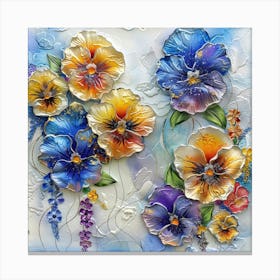 Pansies 10 Canvas Print