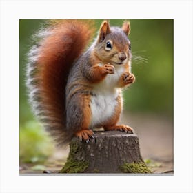 Red Squirrel Canvas Print