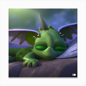 Sleeping Dragon Canvas Print