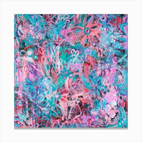 Dynamic Dance Abstract Painting Canvas Print