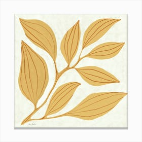 Golden Leaf Canvas Print