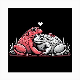 Frog Lovers Canvas Print