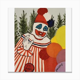 Goodbye Pogo The Clown By Gacy Canvas Print