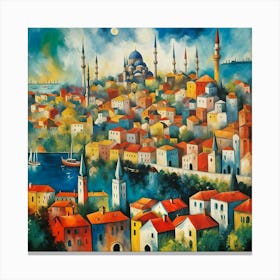 Blue Mosque Canvas Print