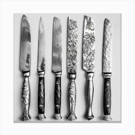 Knife Set Canvas Print