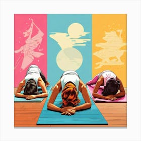 Yoga Pose 1 Canvas Print