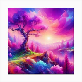 Tree In The Sky 58 Canvas Print