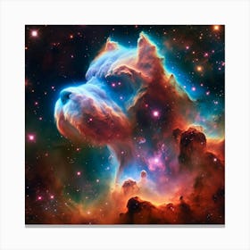 Dog In Space 5 Canvas Print