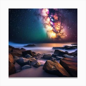 Milky Over The Ocean Canvas Print