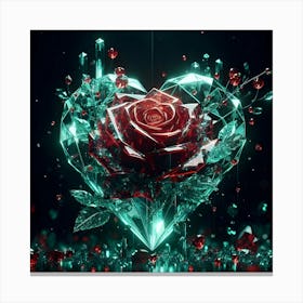 Crystal Rose Canvas Print