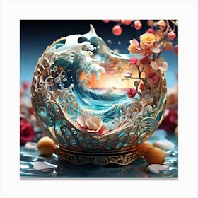 Azure Wave Canvas Print