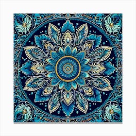 Paisley Tapestry A Classic Paisley Design With Rich Colors And Intricate Details Perfect Mandala 1 Canvas Print