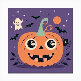 Halloween pumpkin Canvas Print