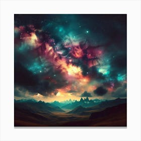 Space Stock Videos & Royalty-Free Footage Canvas Print