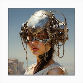 Futuristic Woman 3 Canvas Print