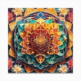 Mandala flower of life Canvas Print