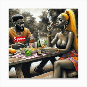 Supreme Couple 23 Canvas Print