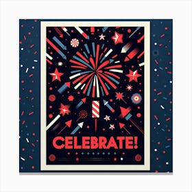 4th Of July Poster Canvas Print