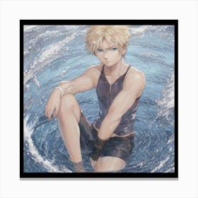 Water god Canvas Print