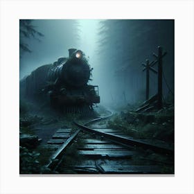 Train In The Forest 1 Canvas Print