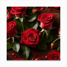 Red Roses 3 Canvas Print