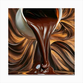 Chocolate Pouring 8 Canvas Print