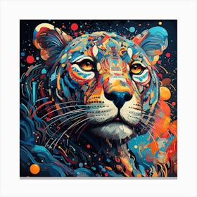 Colorful Tiger Canvas Print